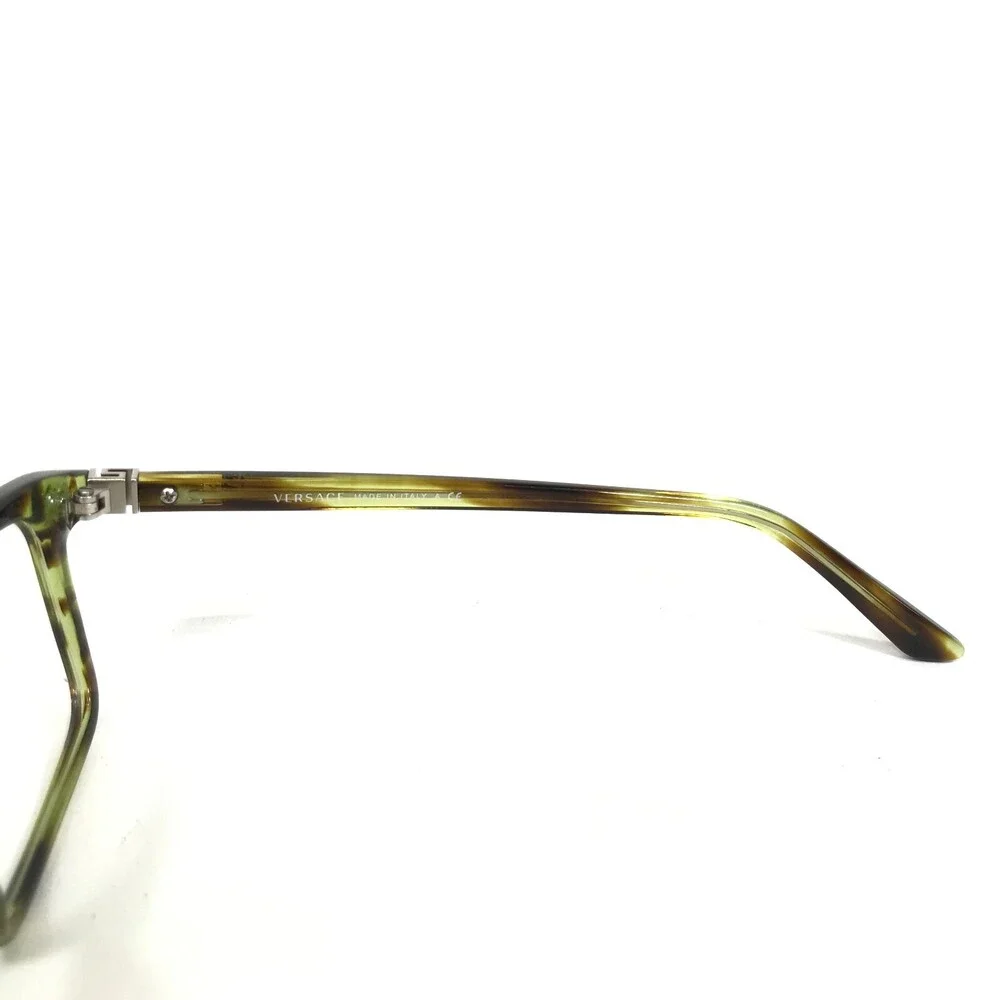 Versace Eyeglasses Frames MOD.3174 5047 Brown Green Tortoise Silver 55-17-140